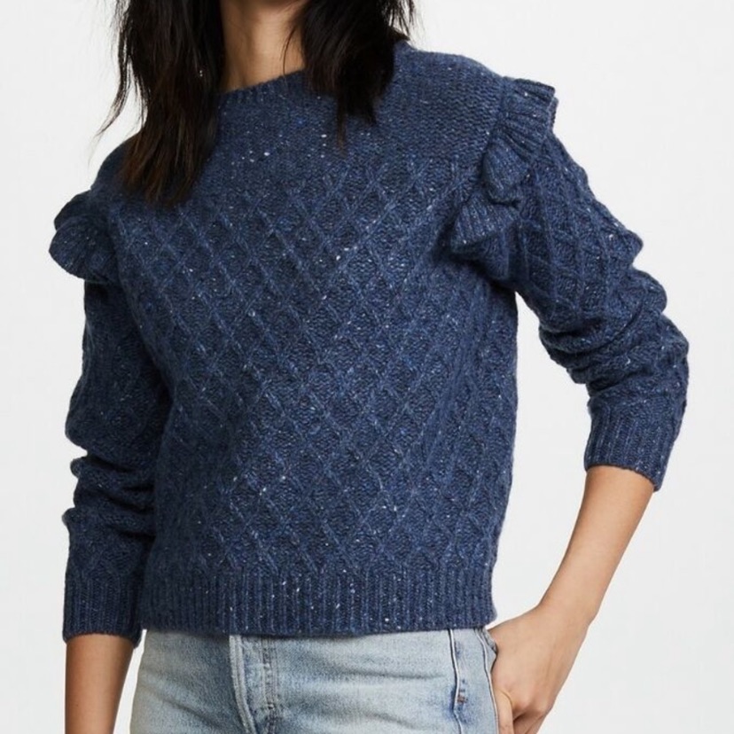 La Vie By Rebbecca Taylor Lattice Stitch Pullover